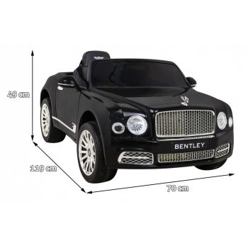 Bentley Mulsanne na akumulator Czarny + Pilot + EVA + Wolny Start + MP3 USB + LED